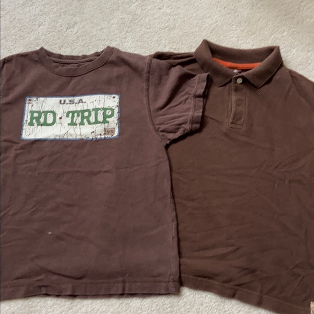 3 Gymboree Shirts with shorts.